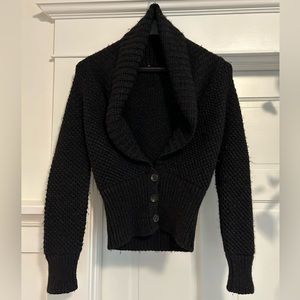Brioni thick shawl collar sweater